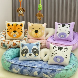Set de Cuna Nido para Bebé con Almohadas