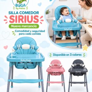 Silla Comedor Sirus para Bebé – Cómoda, Segura y Práctica