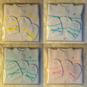 Set de Tejido para Bebé – 3 Piezas