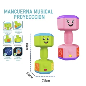 Sonajero con mancuernas para niños