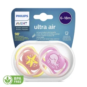 Set de 2 Chupones Ortodónticos 6–18 Meses