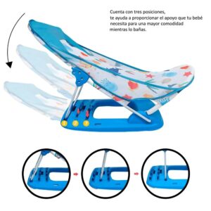 Silla para Baño Bebé Reclinable con 3 Posiciones